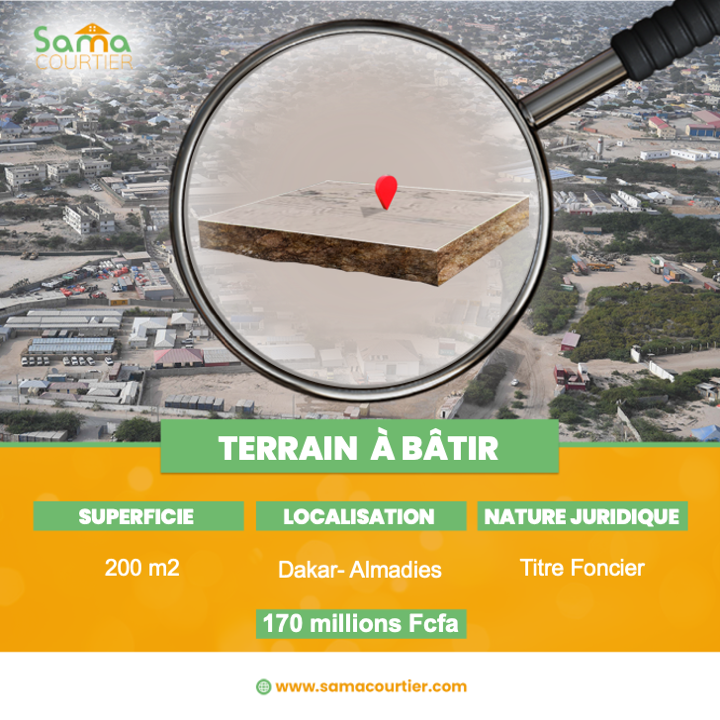 Terrain a vendre Almadies